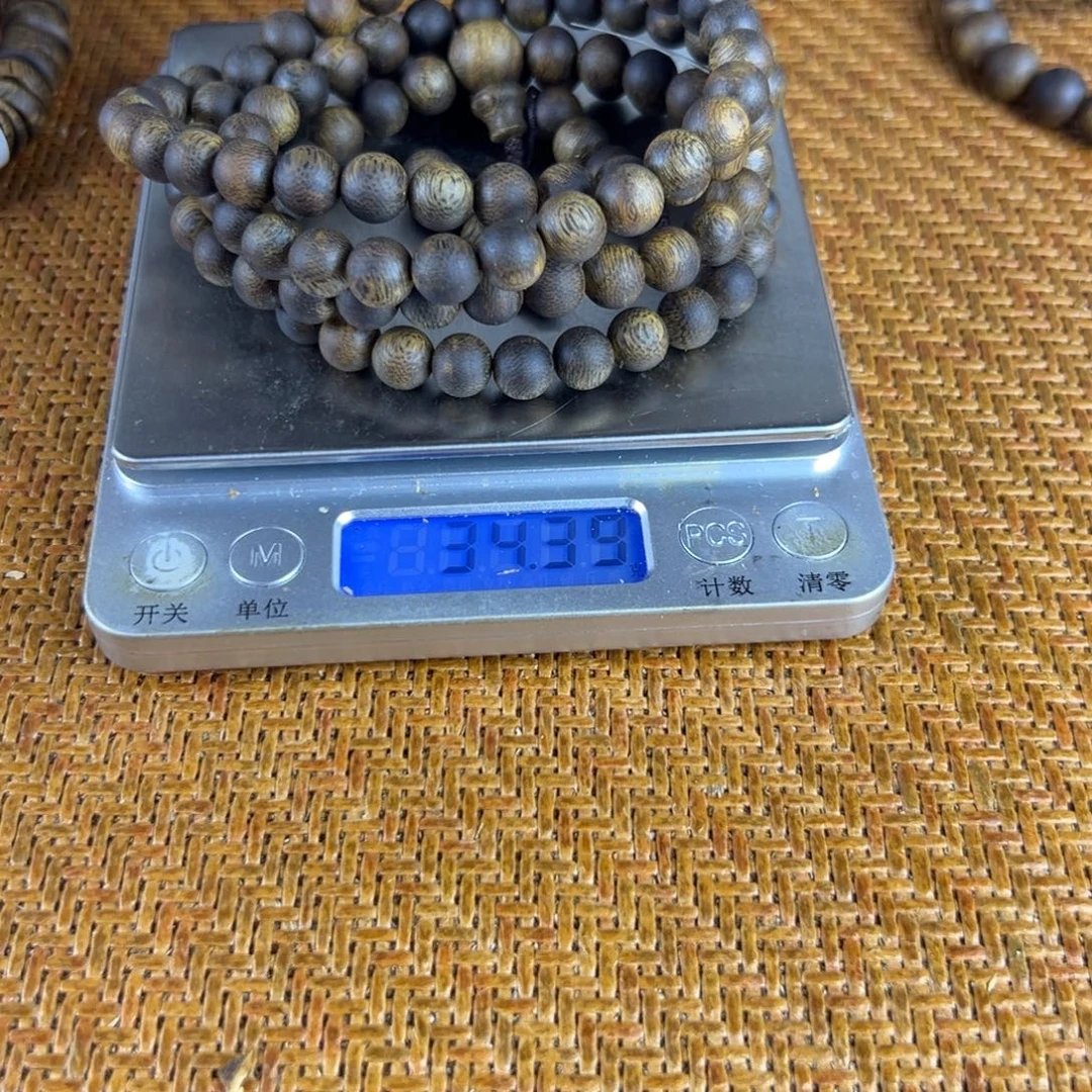 @***谱沉香沉香碎屑金沙叶卡8多圈沉水浮克重34 +