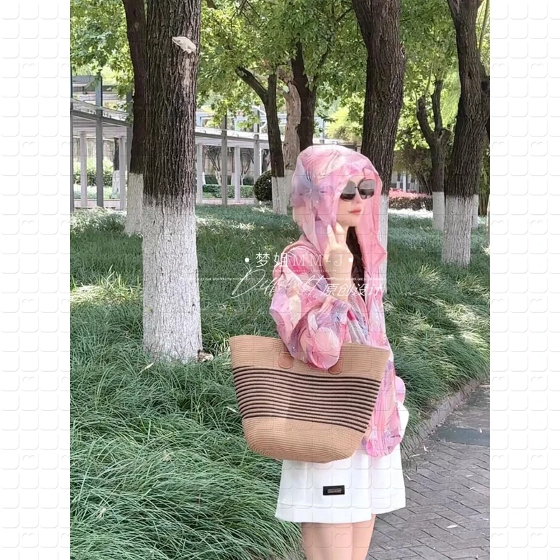 Meng 千鸟阁 【现货】原创设计盛夏出行必备透气轻薄上衣外套*09