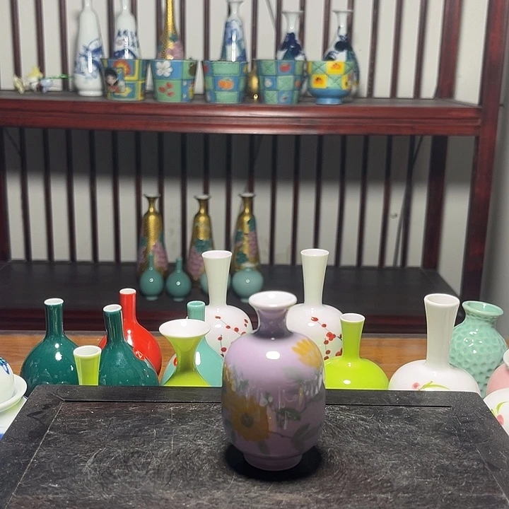 摆件陶景德镇陶瓷小摆件高7cm