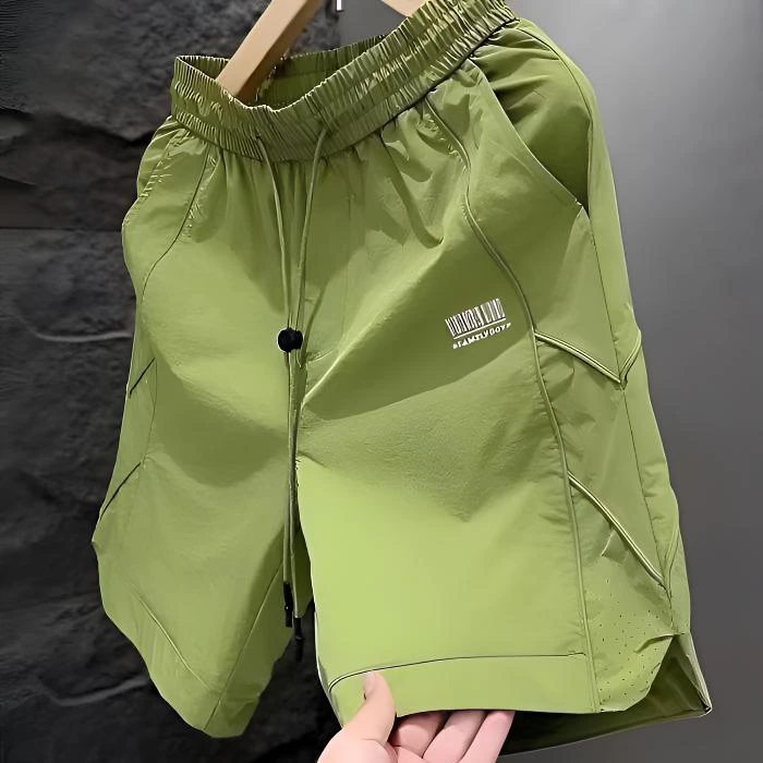 夏季新款美式短裤男潮牌薄款设计感小众宽松大码运动休闲五分裤