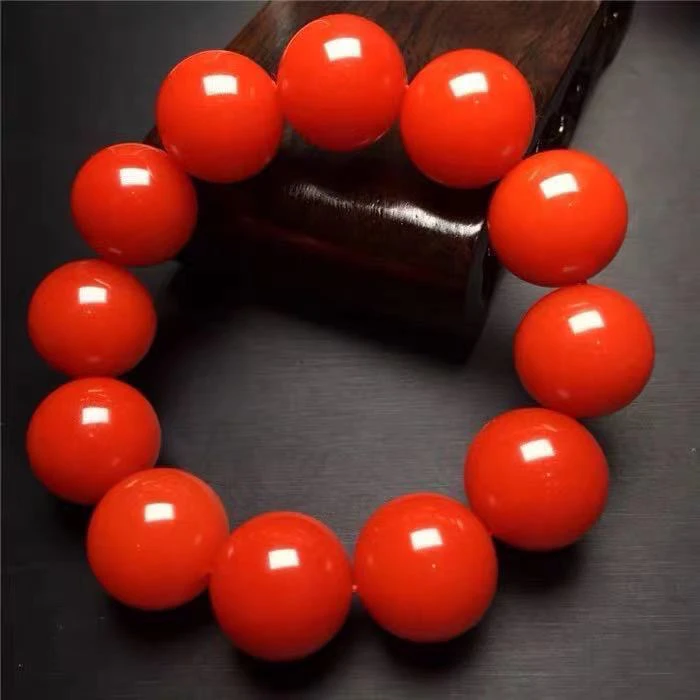 非金属珐琅手链 天然手串A104手链手镯凉山樱桃红单圈凉山男女款