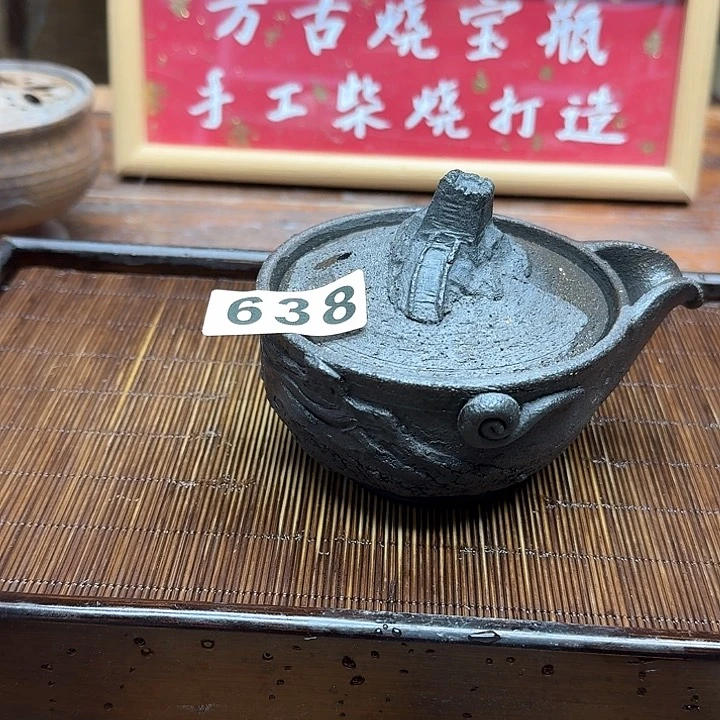 纯手工制作粗陶茶具