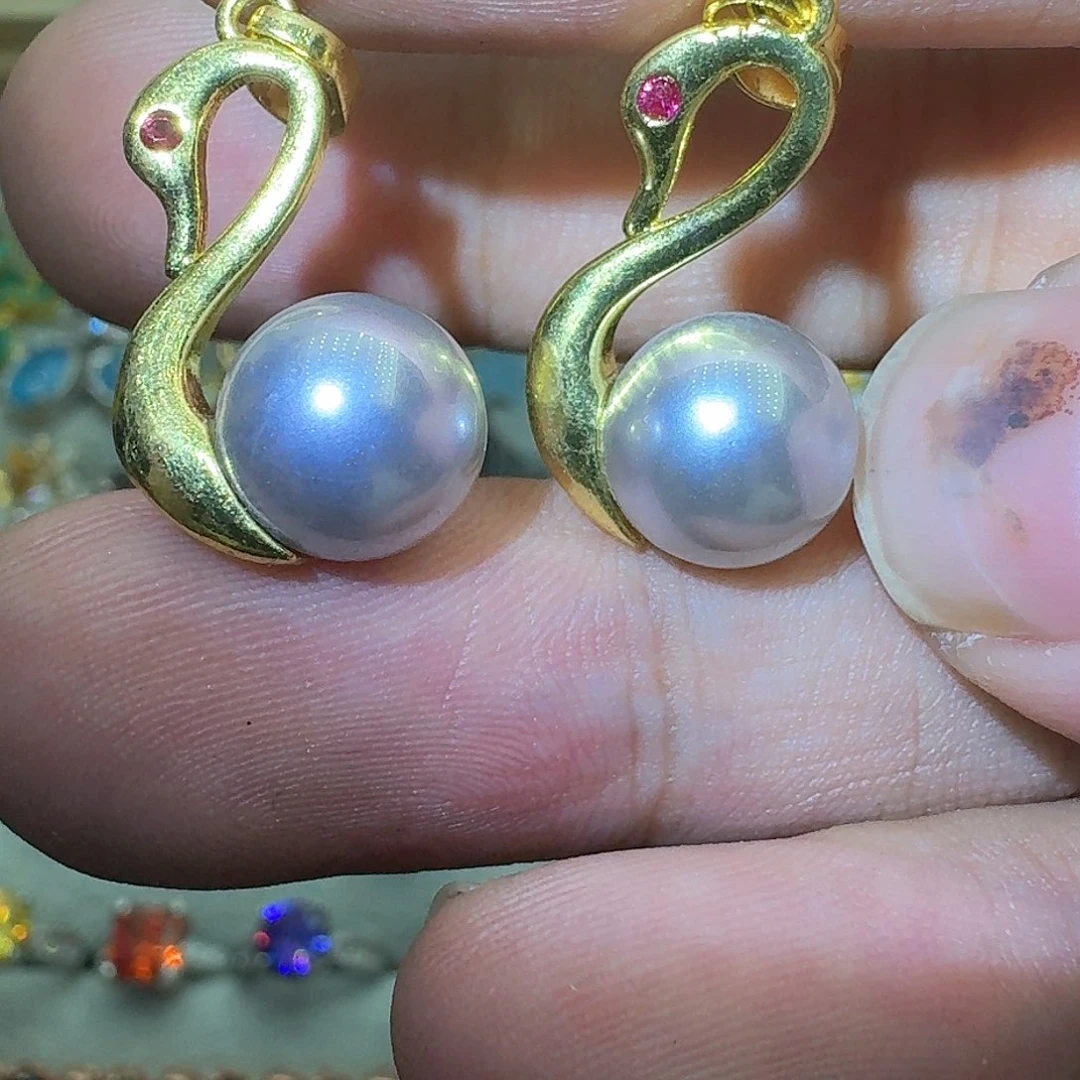 托帕石戒指银S925镶嵌