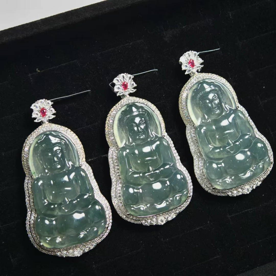 0222天然A货翡翠【观音】多样性发一个