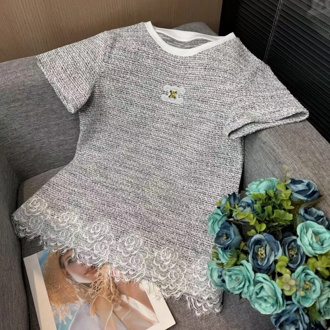 新款百搭轻奢短袖上衣女G50122