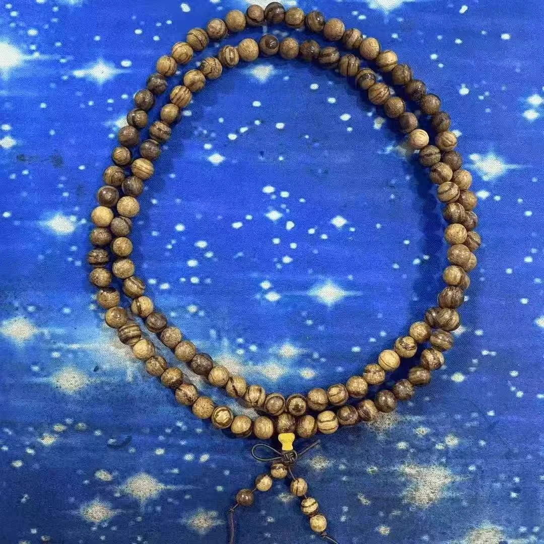 462 虎皮檀0.8cm多圈手串