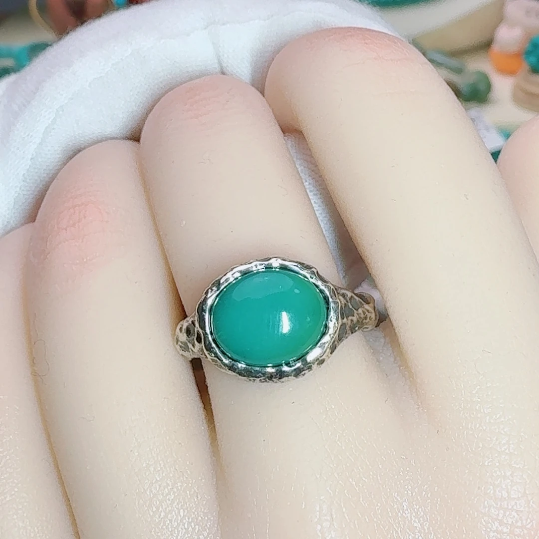 绿松石银S925镶嵌珠宝奇石