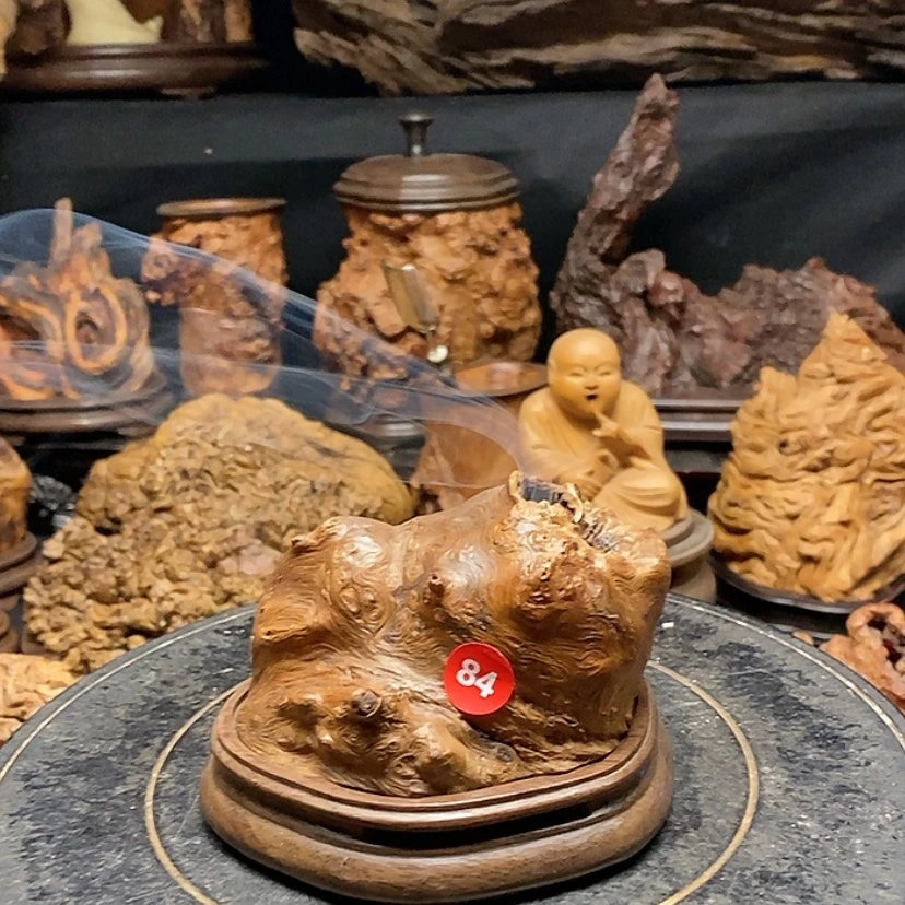 【闪购商品】84号荔枝木香炉工艺