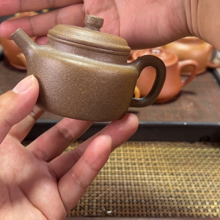 茶壶紫砂130毫升红降坡煤气窑微瑕