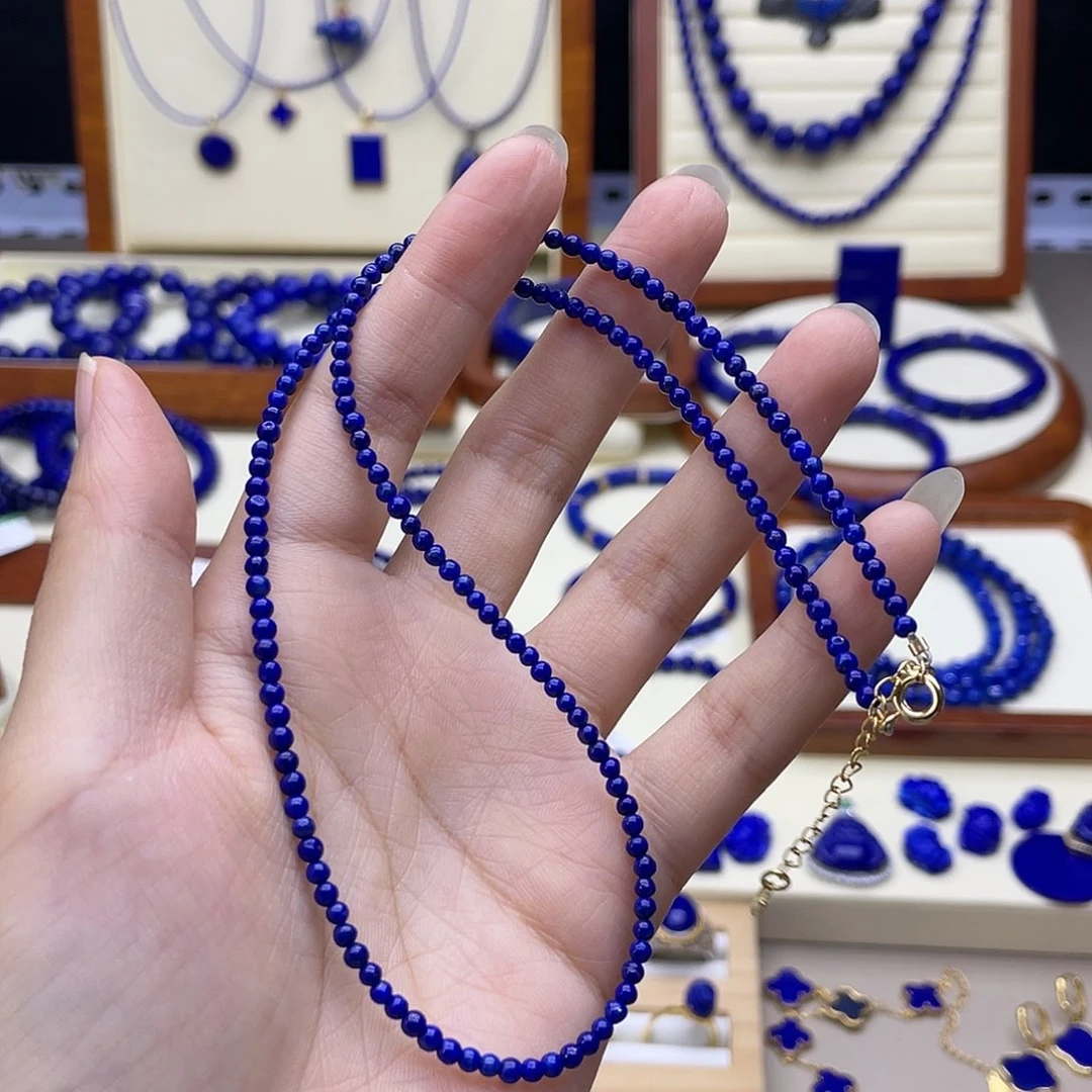 未镶嵌青金石项链2+微瑕有平头