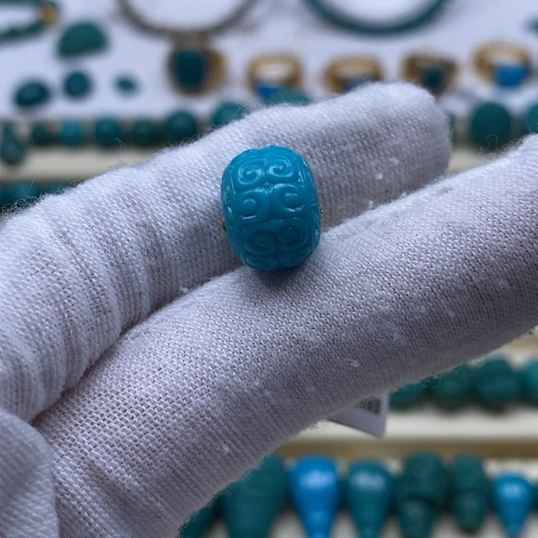 绿松石未镶嵌珠宝奇石12mm