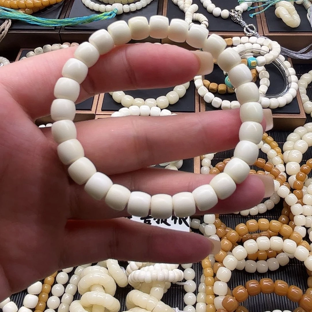 白玉菩提手串87直切