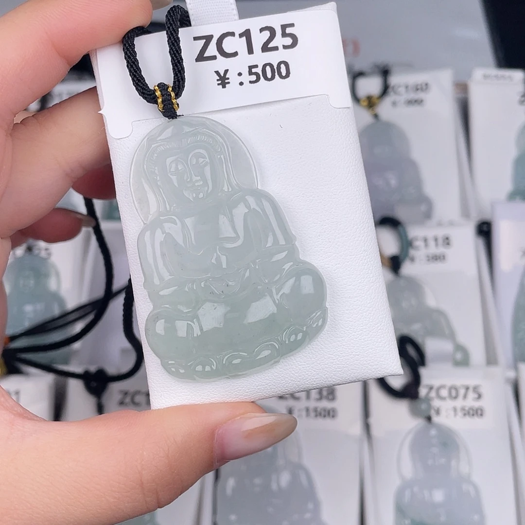 翡翠未镶嵌颈饰zc125
