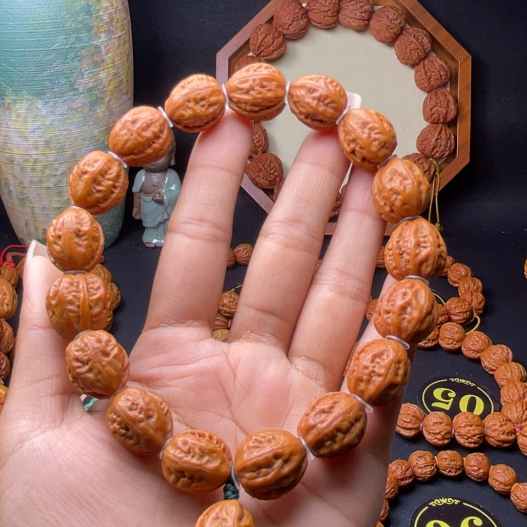 文玩核桃手串开背金蟾