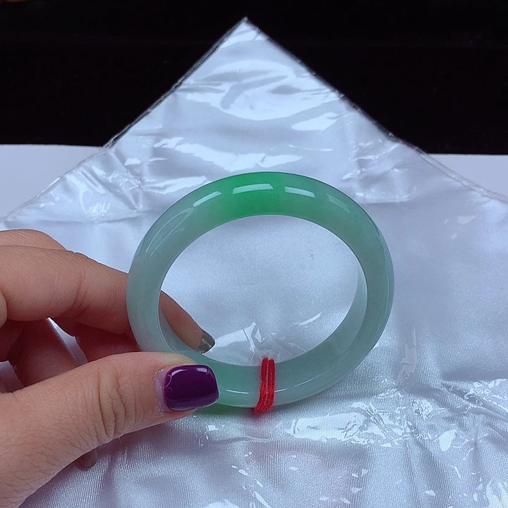 未镶嵌手镯翡翠圈口52