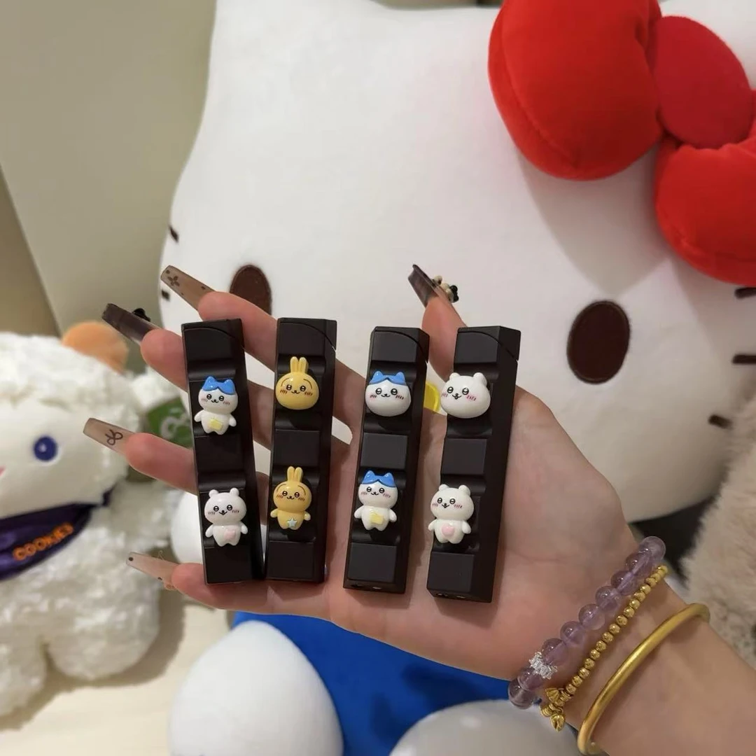 卡通手作吉伊卡哇可爱巧克力造型明火打火机创意高级感情人节礼物