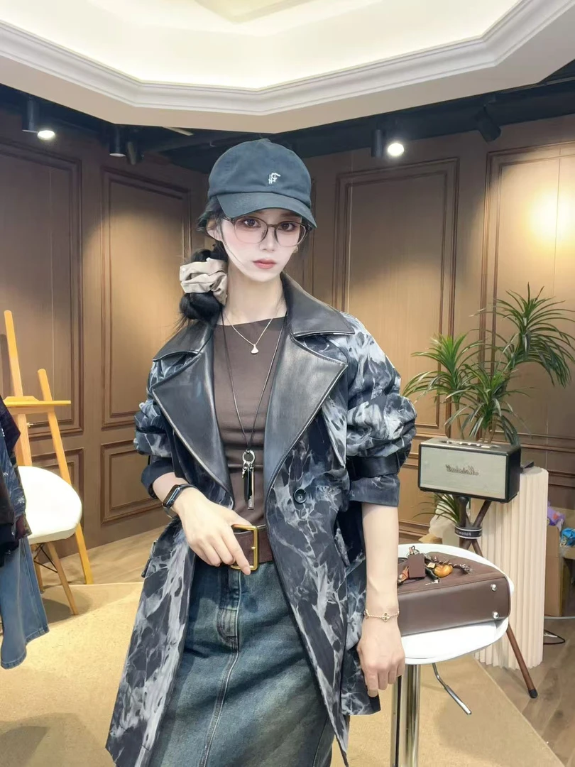 【千艺-Studio】“梧桐树下”秋装海宁秋冬款短款网红设计师夹克外套