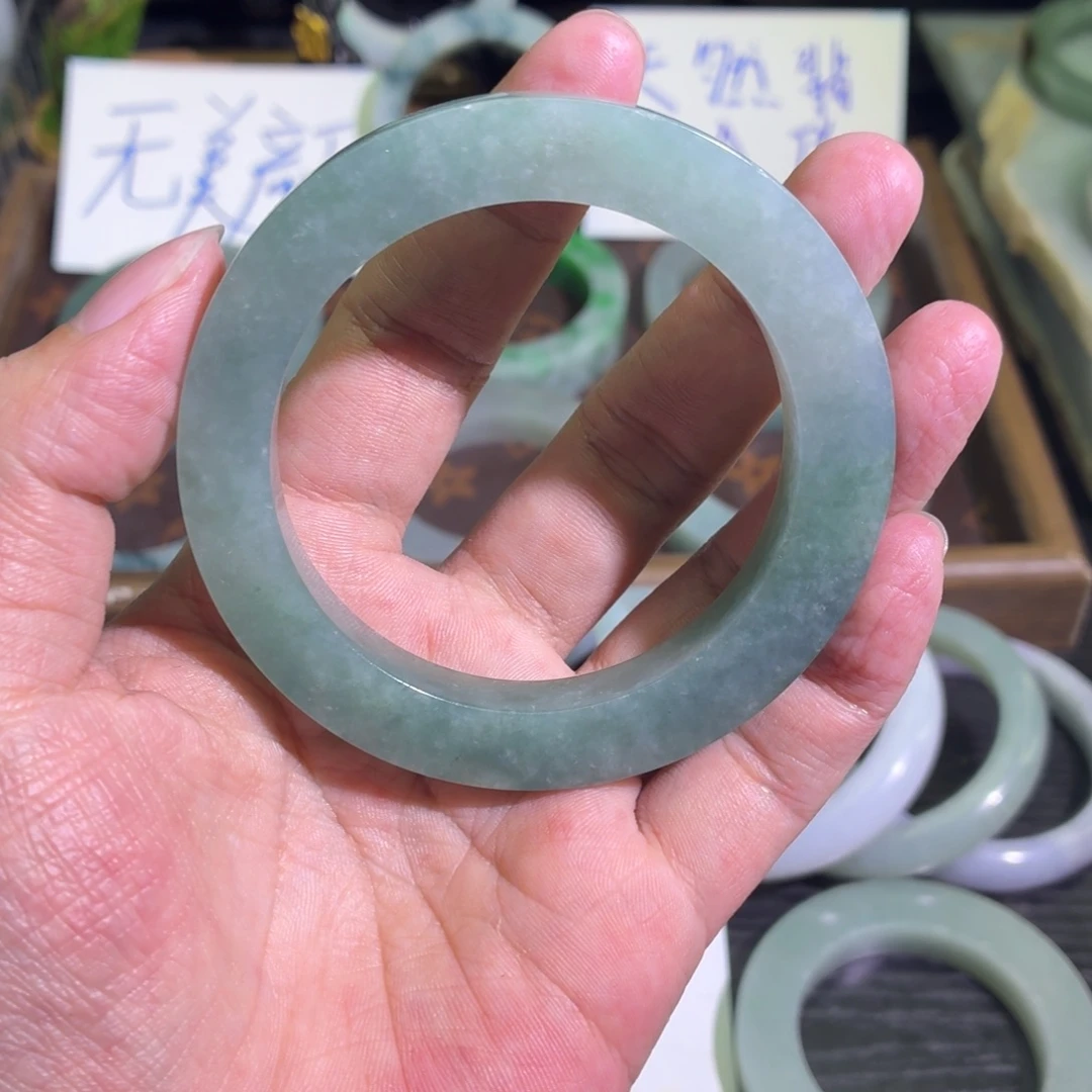 定制翡翠未镶嵌天然纹理随机，追求完美者慎拍