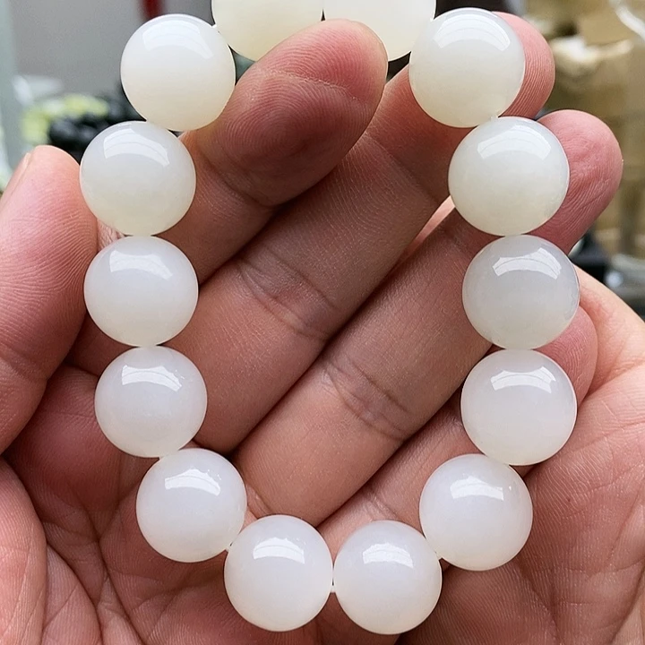 【闪购商品】未镶嵌手串和田玉16白