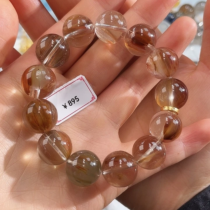 手链未镶嵌水晶兔毛15.6mm