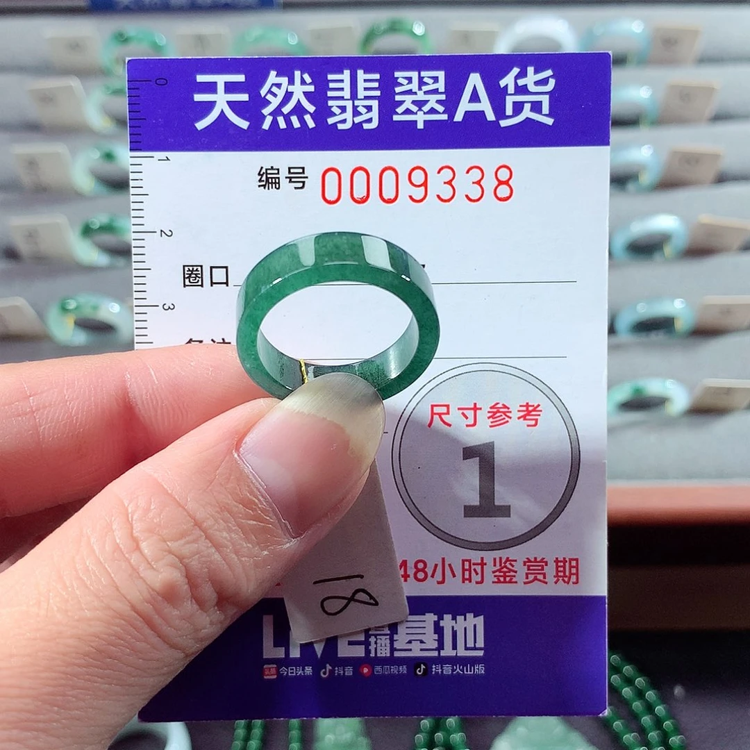 翡翠未镶嵌戒指18号