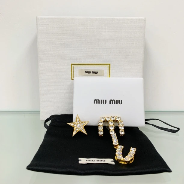 99新 MIU MIU/缪缪 SZ/全套带盒/缪缪新款耳钉/801