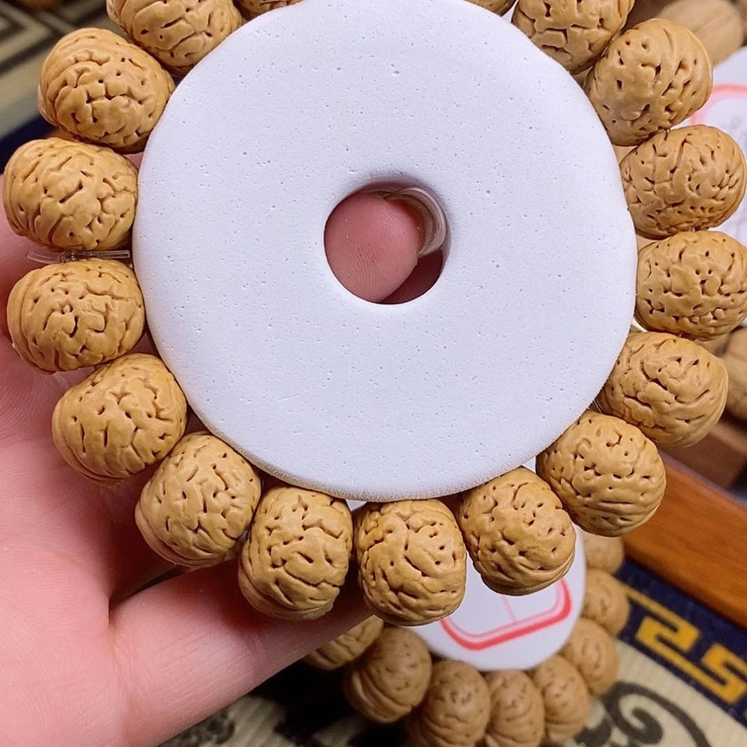 桃核手串一*老树纽扣1.8