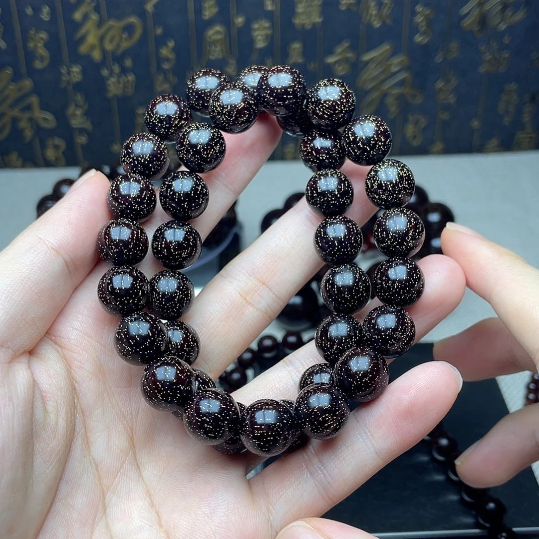 檀香紫檀（小叶紫檀）雷*1.2 36颗 双圈 爆满金星