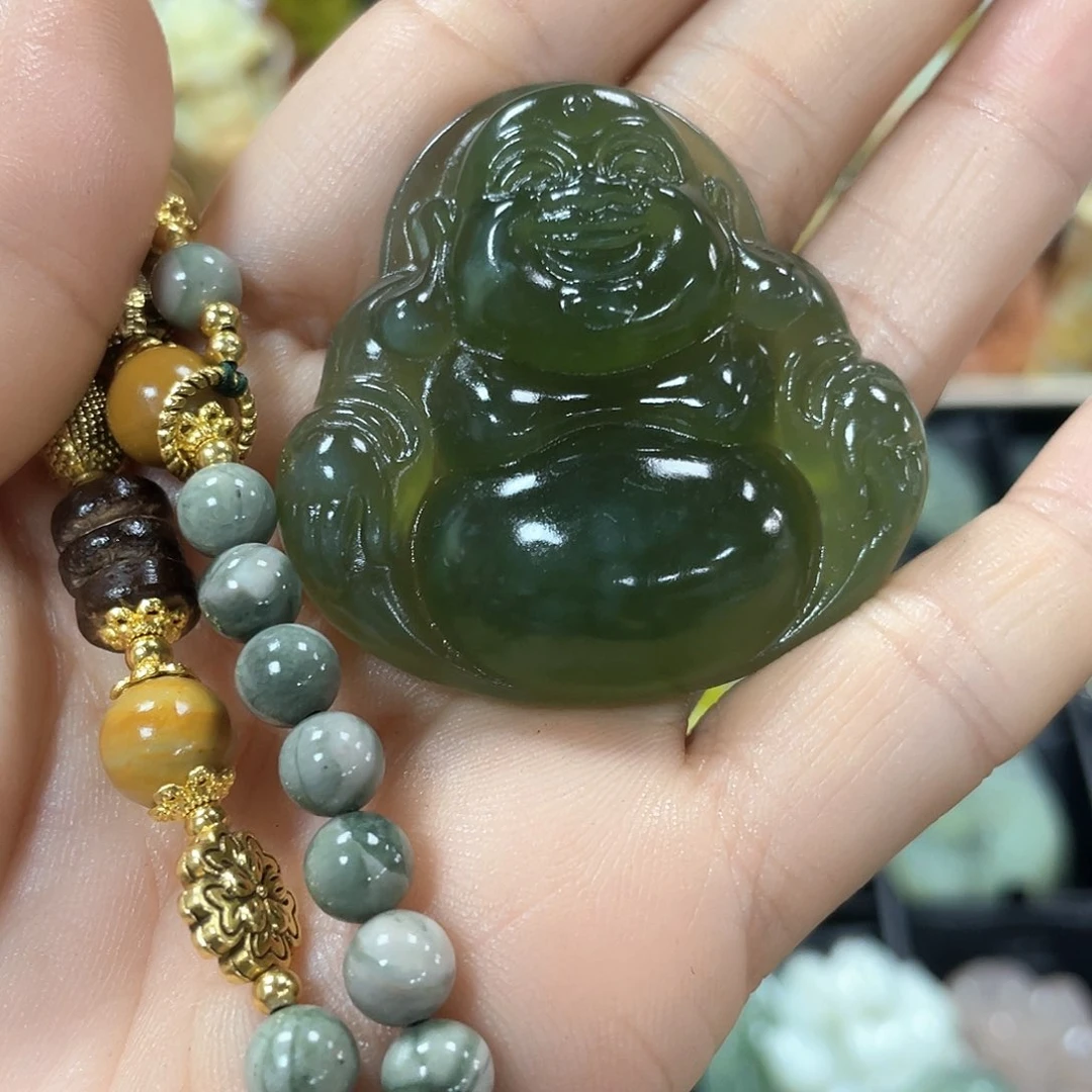 蛇纹石玉颈饰未镶嵌
