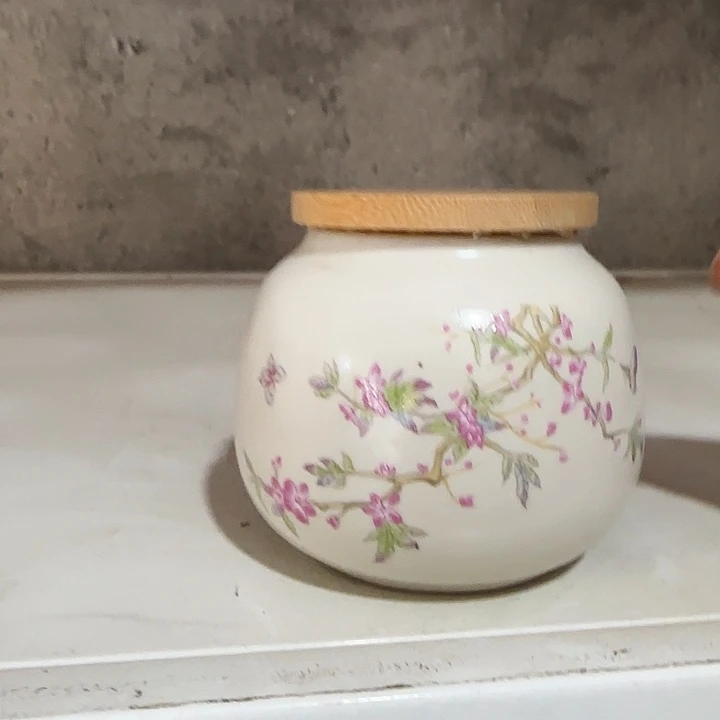 颜瓷闪购链接商品紫藤茶叶罐
