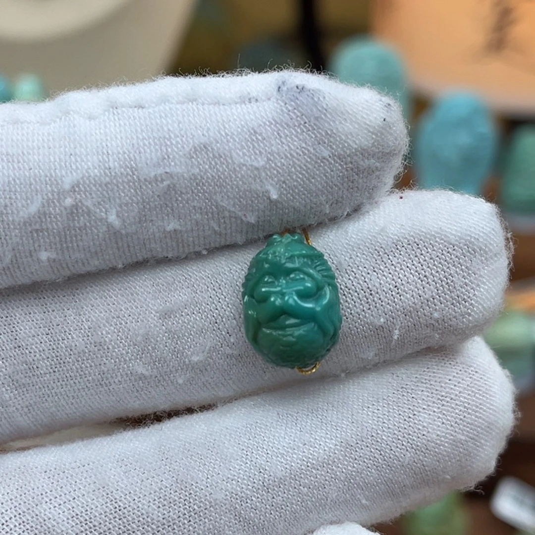 绿松石未镶嵌珠宝奇石美人鱼128