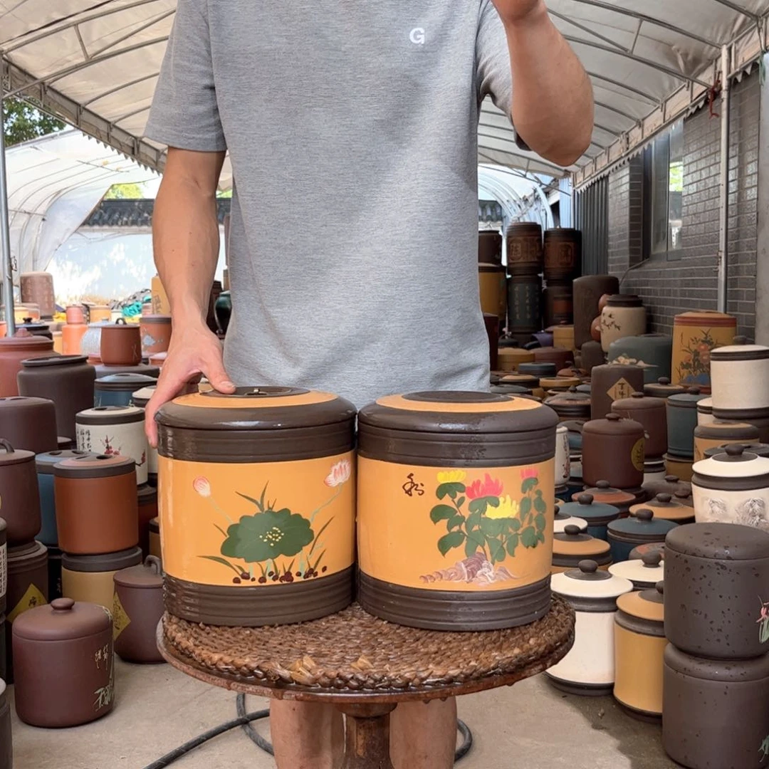 紫砂茶叶罐8 饼茶叶罐