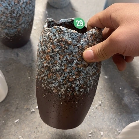 瓶梅花18厘米陶瓷一个花瓶气泡