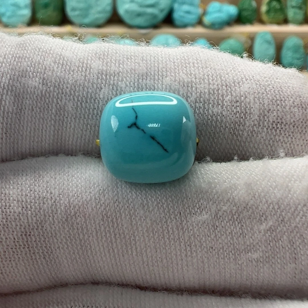 未镶嵌绿松石老型珠10.6x11mm