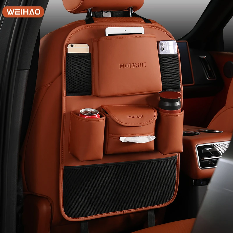 汽车座椅背收纳袋适用于理想L9L8L7储物挂袋车用水杯置物袋多功能