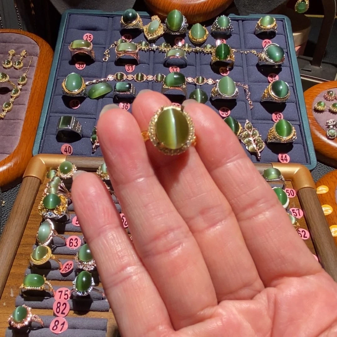 和田玉戒指银S925镶嵌格***火