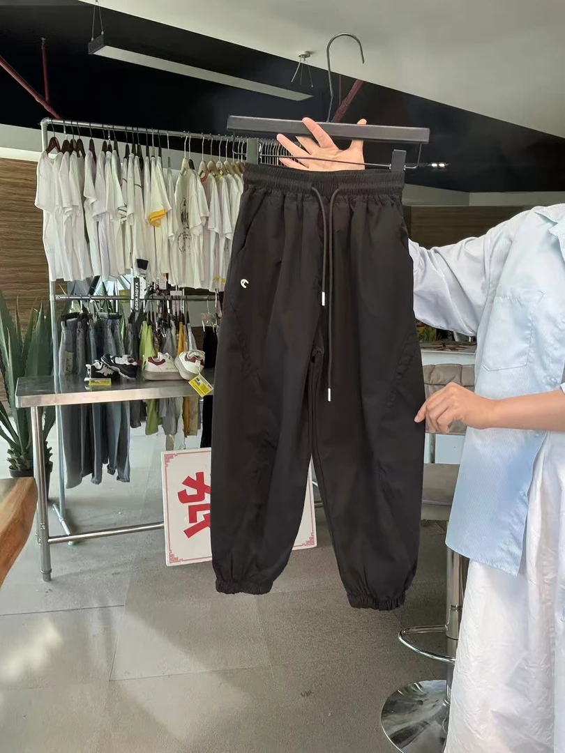 男童裤子2025新款夏季薄款速干儿童运动裤工装阔腿休闲裤男孩长裤