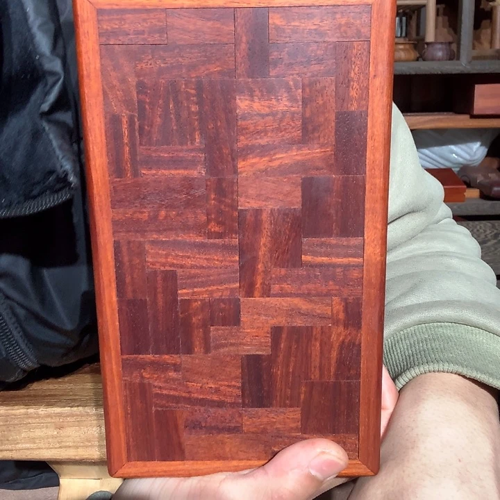 染料紫檀（血檀）机关盒