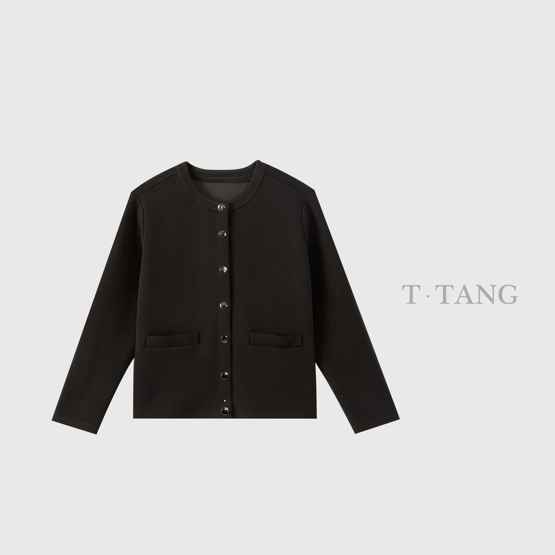 FL秋季360g华夫格人棉空气层时尚百搭圆领夹克版外套【6121】