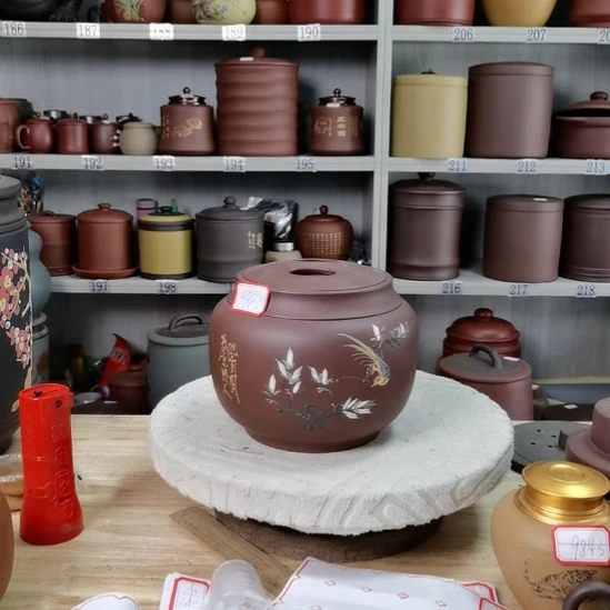 紫砂茶叶罐正品小罐牛鼻盖一斤装9985