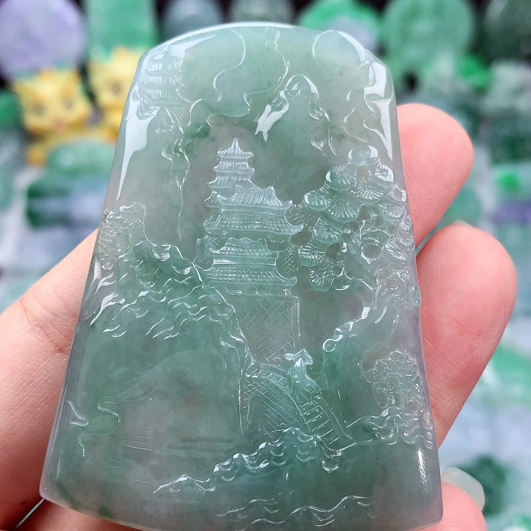 翡翠未镶嵌颈饰翡翠