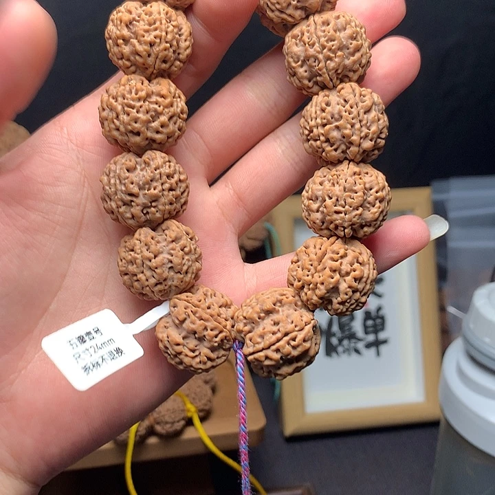 金刚菩提手串蜂窝梅花24mm➕头货