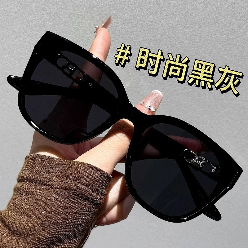 高级感大框墨镜女超轻TR90方圆脸显脸小防紫外线偏光太阳眼镜