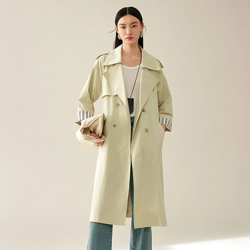 【大叔专属】MOFAN摩凡秋新款米杏色风衣MAF454049