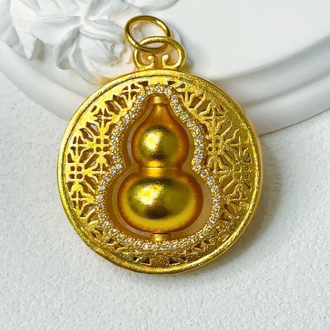 高端轻奢 圆盘转动葫芦吊坠-483