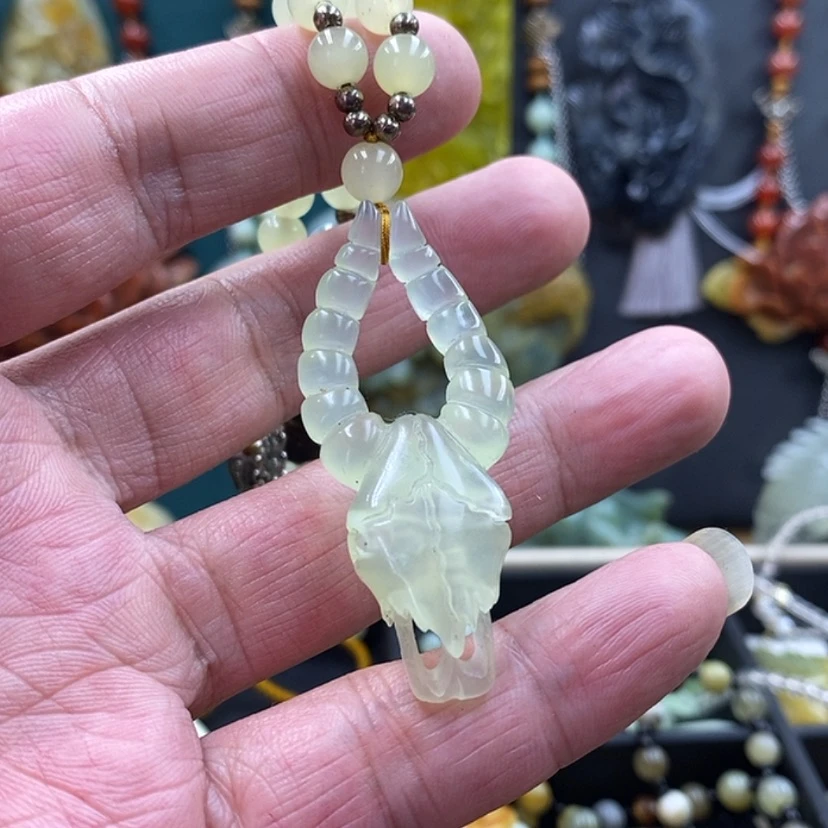 【闪购商品】未镶嵌岫玉祈福羊吊坠