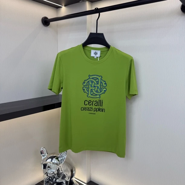 2025夏季液氨棉高品质潮流欧货短袖    6063