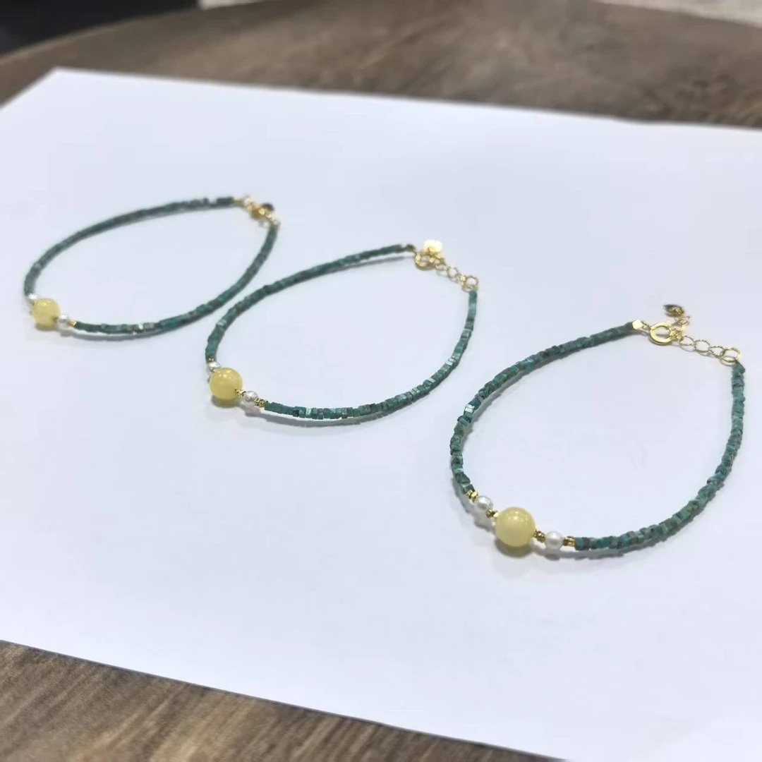 【书记甄选】原创绿松石单圈手链 多样性发一件 7527MT