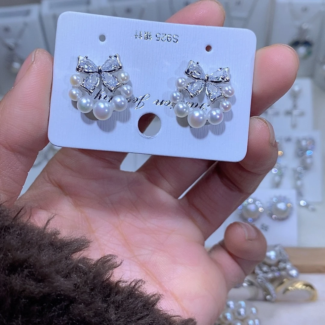 耳饰未镶嵌淡水珍珠