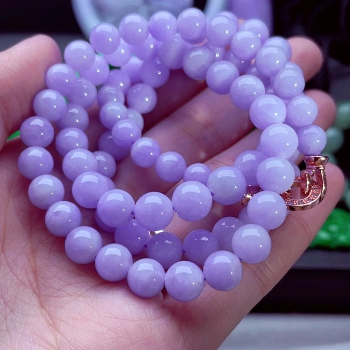 翡翠未镶嵌毛衣链